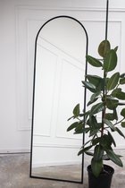 Staande Spiegel - Spiegel - Ovale Spiegel - Muurspiegel 180X60 - Zwart