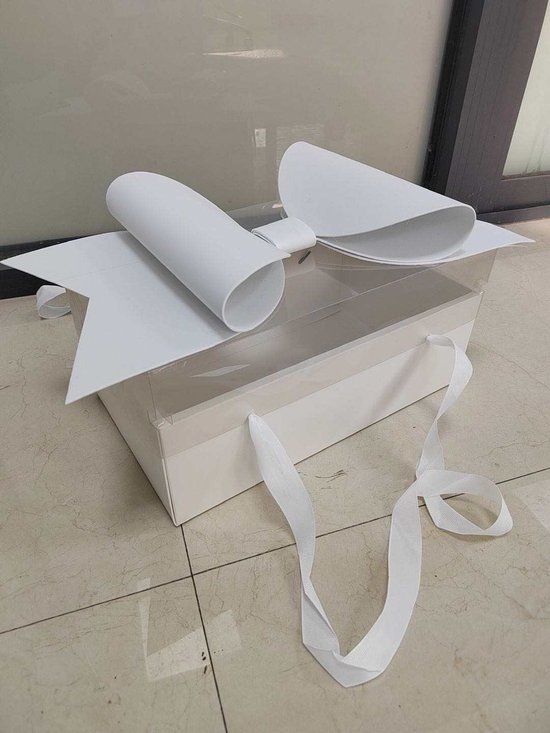 Luni Grote Leren Lade - Elegante Geschenkdoos Italiaans Leer Bruin 28x19 Cm