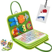 Nince Montessori Speelgoed - kinderspeelgoed - Sensorisch Speelgoed - Activiteitenbord - Busy Board - Montessori voor thuis - Educatief - Voertuigen