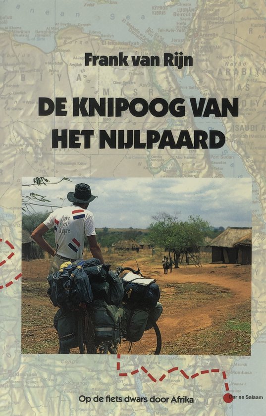 Knipoog van het nijlpaard, de op de fiets dwars door Afrika