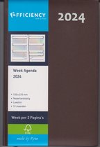 Bureau Agenda 2024 - BRUIN 1 week op 2 pagina's (13.5cm x 21cm)