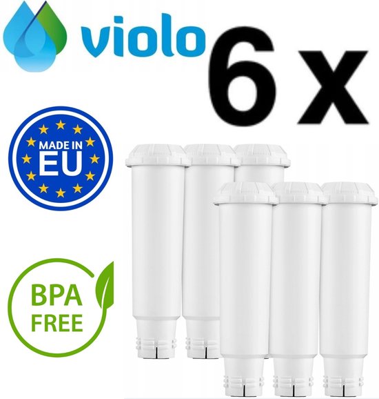 6x VIOLO waterfilter voor NIVONA MELITTA koffiemachines - vervanging 6 stuks