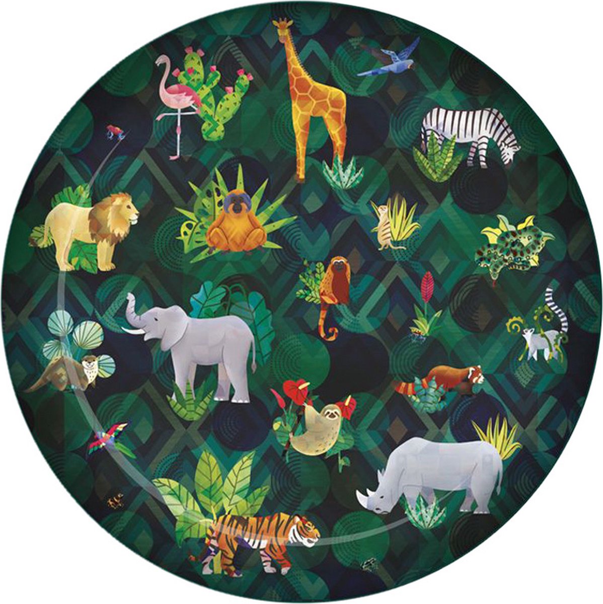 Picknick/Camping Bord RPET - Animal Kingdom - 1,5x23cm