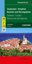 Slowenien - Croatie - Bosnie-Herzégovine, Straßenkarte 1:500 000, freytag & berndt