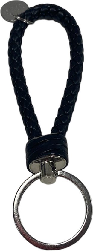 Gevlochten Sleutelhanger - Braided Key Chain - Zwart