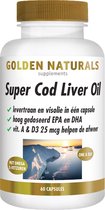 Golden Naturals Super Cod Liver Oil (60 softgel capsules)