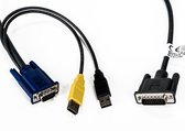 Vertiv Avocent CBL0170 toetsenbord-video-muis (kvm) kabel 1,8 m Zwart