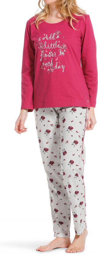 Pastunette dames pyjama ''little flower'' - 52 - Roze