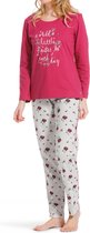 Pastunette dames pyjama ''little flower'' - 52 - Roze