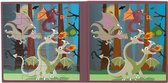 Scratch Puzzel Magnetisch: MAGNETISCH PUZZELBOEK TO GO - DRAKEN 18x18x1.5cm (gesloten), 54x18x0.5cm (open), met 2 magnetische puzzels van 20 stuks, 3+