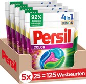 Bol.com Persil 4in1 Discs Color Wascapsules - Wasmiddel Capsules - Voordeelverpakking - 5 x 25 wasbeurten aanbieding