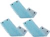 Leifheit - Clean Twist M / Combi Clean M vloerwisser vervangingsdoek met drukknoppen – super soft – 33 cm / set van 3