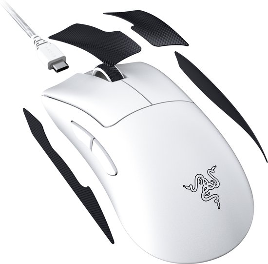Razer DeathAdder V3 Pro - Draadloze Gaming Muis - Ergonomisch - Ultra Licht - 30.000 DPI - Wit