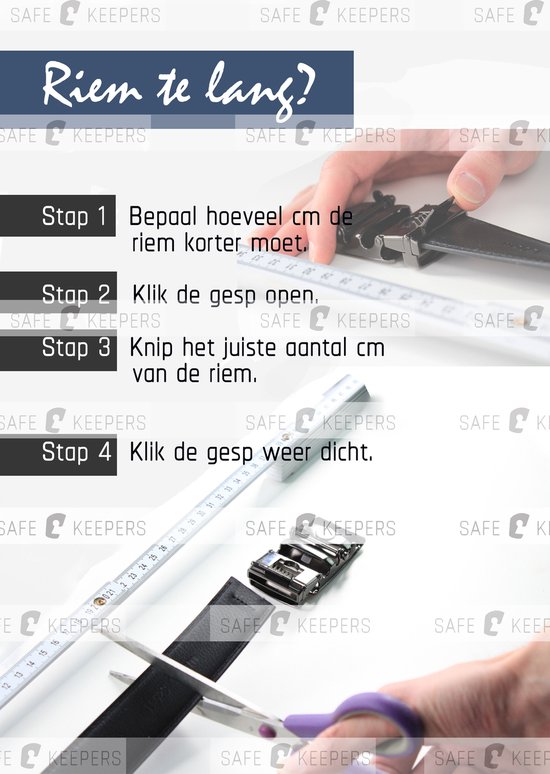KEDFZY 3,5 cm brede gespenloze riem voor heren, te gebruiken