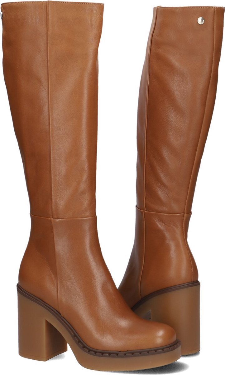 Notre-V 32290 Hoge laarzen - Dames - Cognac - Maat 39 | bol.com