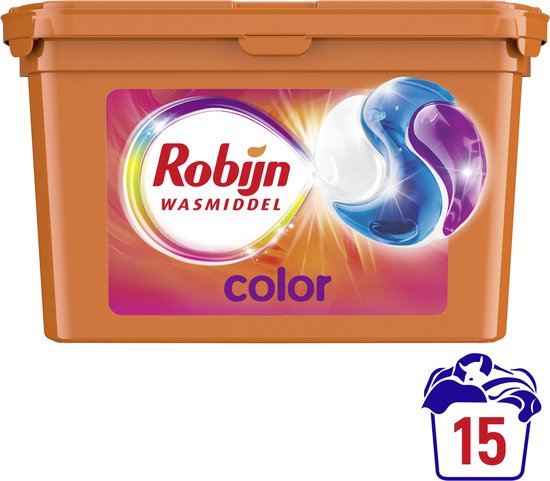 Robijn Wascapsules 3-in-1 Color 15 stuks