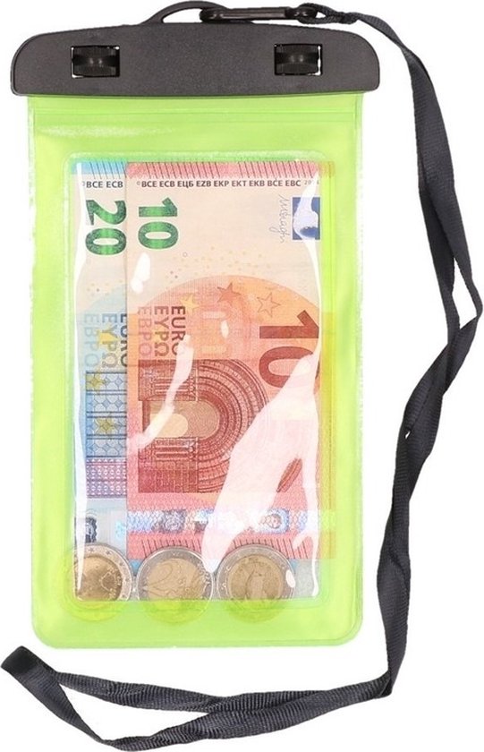 2x Bellatio Design sac à bandoulière étanche pour ceinture d'argent - sac d'argent étanche, pochette d'argent, ceintures d'argent