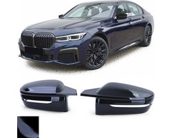 Spiegelkappen - Geschikt voor - Bmw 7 Serie G11 G12 - Glans Zwart -
