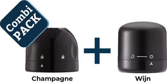 Wijn set - Wijnschenker - Wijnstopper vacuüm - Wijnkoeler - Wijn vacuüm