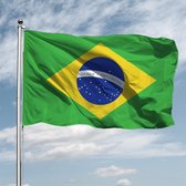 *** Grote Braziliaanse Vlag  90 x 150 - van Heble® ***