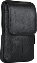 Fana Bags ceinture cuir debout - Sac ceinture cuir - Sac banane cuir pour ceinture - Sac téléphone homme noir - Sac pour ceinture