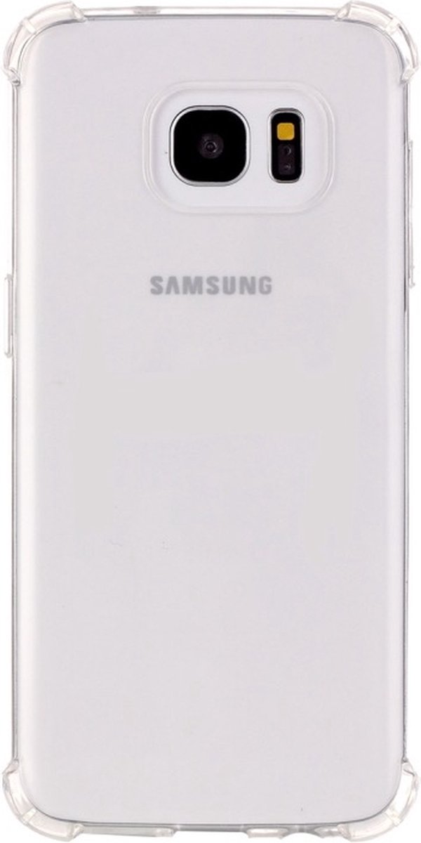 Anti Shock silicone back cover Geschikt voor Samsung Galaxy S7 Edge/Transparant hoesje