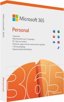 Microsoft 365 Personal 1 licentie(s) Abonnement Nederlands 1 jaar