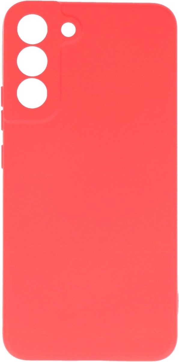 Hoesje 2.0mm Dikke Siliconen Back Cover Kleur Rood geschikt voor Samsung Galaxy S22