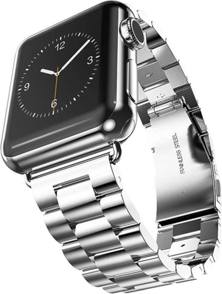 Apple Smart Watch Band - Roestvrij Staal - Zilver - 42/44/45 mm