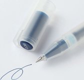 Muji Gel Pen Kleur Inkt Blauw – Zwart 0.38mm + 1 Reserve Vulling Refill
