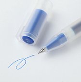 Muji Gel Pen Kleur Inkt Blauw 0.5mm + 1 Reserve Vulling Refill