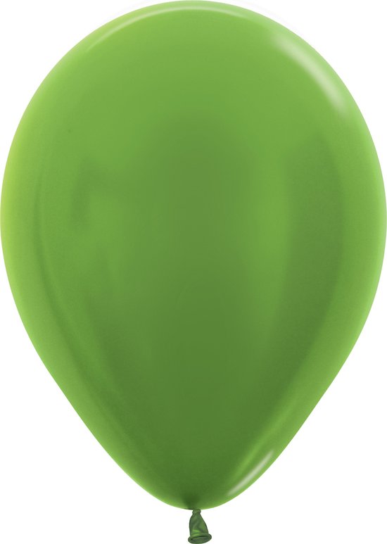 Sempertex ballonnen Metallic Lime Green| 50 stuks | 12 inch | 30cm
