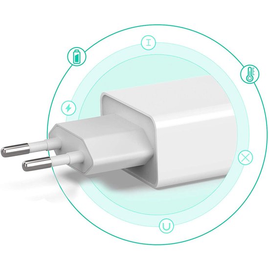 Snellader Oplader 2 Meter 20W - USB C Adapter & USB C kabel - USB C naar USB C - Usb C Oplader - Universeel voor Telefoon / Tablet / GSM / Smartphone van Hendal  — afbeelding 5