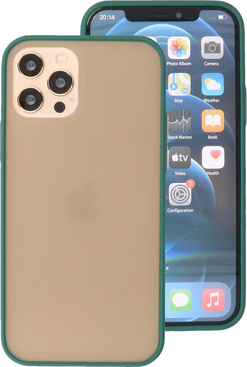 Hoesje Hard Case Color Groen geschikt voor Iphone 12 of voor 12 Pro