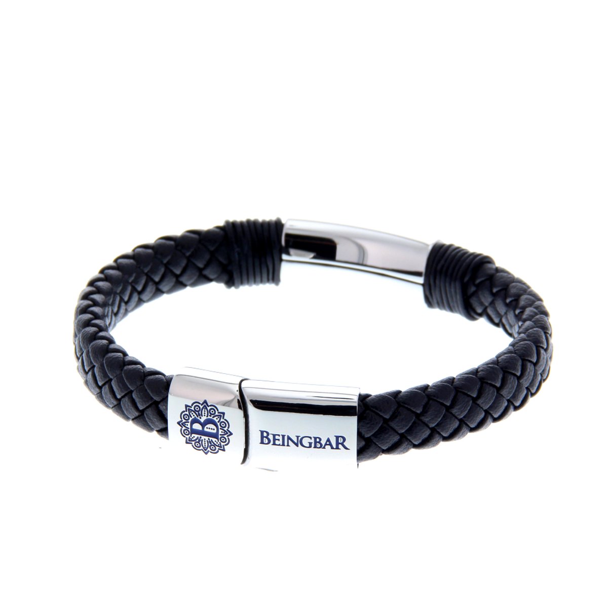 BEINGBAR Bracelet Armband BNGBR029 100102 L 21cm (zwart)