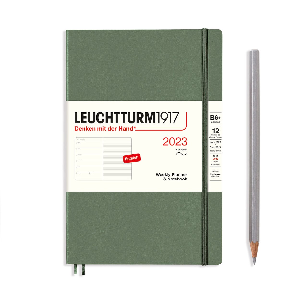 Calendrier 12 Mois Allemand LEUCHTTURM1917 372874 Agenda Semainier Et Bloc-notes 2026 LEUCHTTURM1917 Agenda