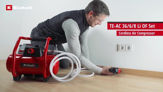 Einhell Compresseur TC-AC 190/6/8 OF - Réservoir 6L - jusqu'à 8 bar