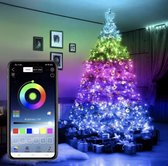 Treelighty Kerstboomverlichting met APP | Kerstboomverlichting App Lichtsnoer RGB APP | Kerstboom smart light | Smart incl app + USB | 100 LED Sfeerverlichting | Kerstboom versiering | 10 Meter