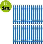 Aluminium Dart Shafts - Blauw - Short - (10 Sets)