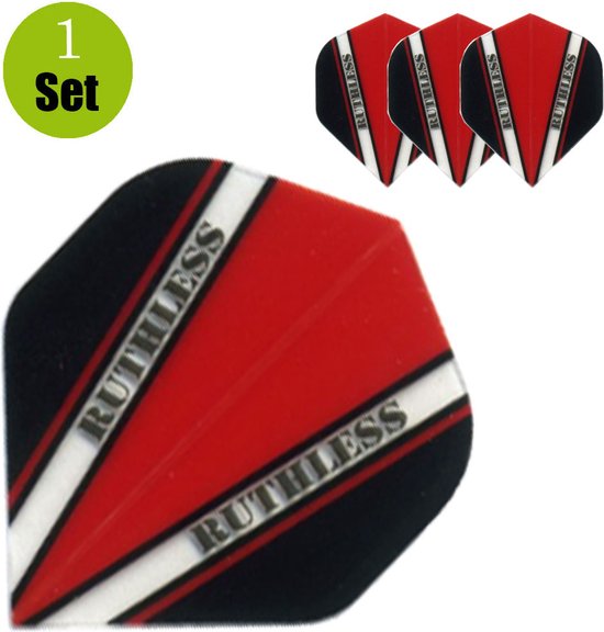 Ruthless V100 Dart Flights Rood