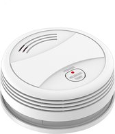 LUSQ - Détecteur de Fumée Intelligent avec Wifi – App – Batterie 10 Ans – Ultra Mince – 1 Blanc – EN14604