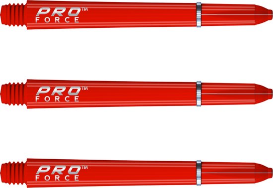 WINMAU - Pro Force Dartschachten Rood, Medium - 1 set per pakket (3 Dartschacht in totaal)