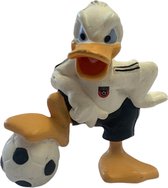 Disney - Donald Duck als voetballer met Duits tenue (+/-5 cm) - Merk : Bullyland.