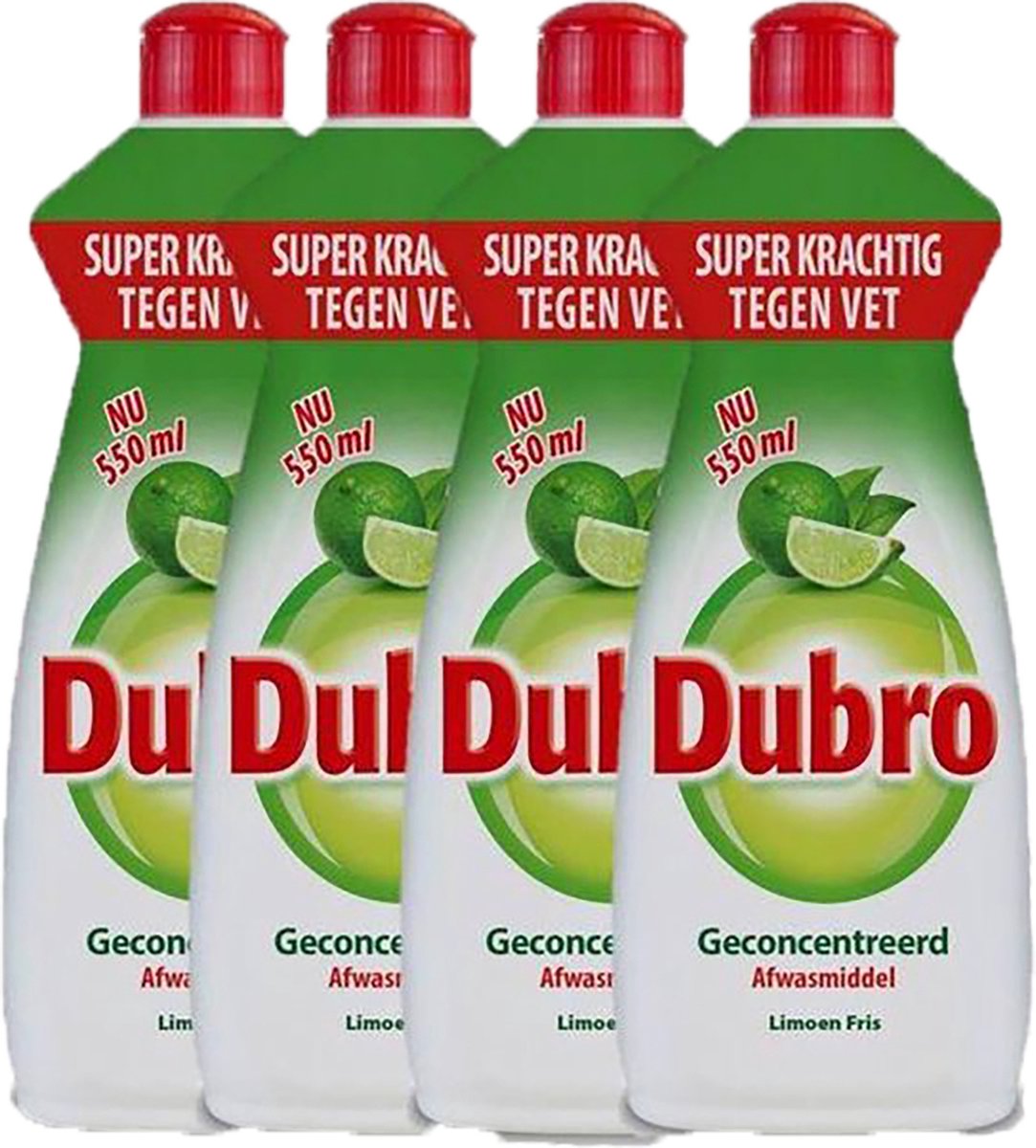 Dubro Afwasmiddel Limoen - 4 x 550ml