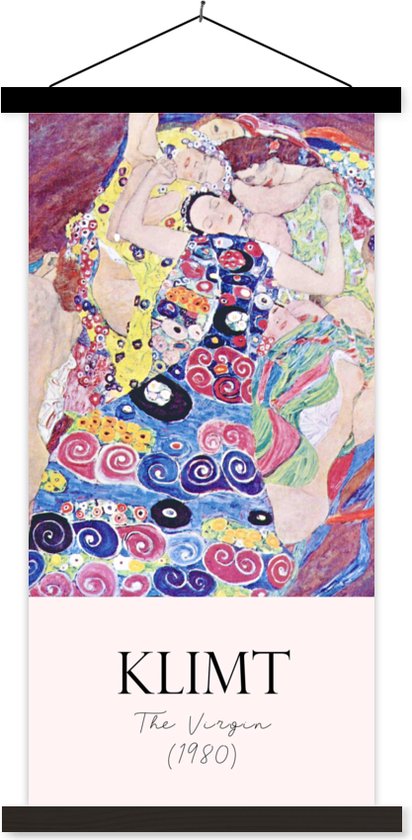 Affiche scolaire - Peinture - Art Nouveau - Gustav Klimt - 40x80 cm - Lattes noires