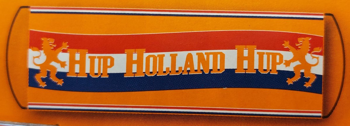 Hand uitrol banner vlag Oranje Holland