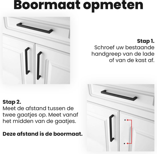 Handgreep zwart 162mm 10 stuks - Hartafstand 128mm - Zwart - Meubelgreep zwart - Handgreep - Keukengreep zwart - Greep zwart - Deurgreep - Handgreep keukenkastjes - meubelgrepen - Handgrepen voor deurtjes - inclusief schroeven