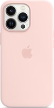Apple Silicone Backcover MagSafe iPhone 13 Pro Max hoesje - Chalk Pink