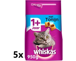 Whiskas - Katten Droogvoer - Adult - Tonijn - 5x800