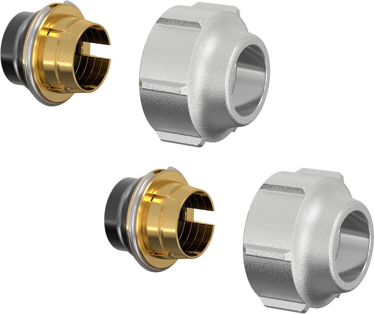 Simplex A11 klemset 2 stuks voor verwarmingssystemen en buizen - Knelringset 15 x 1 - F11170